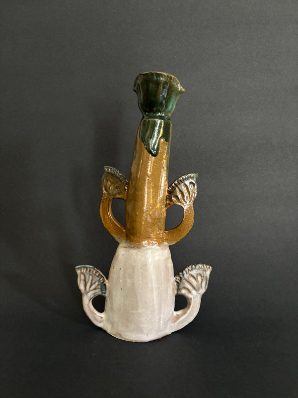 Four papyrus candle holder