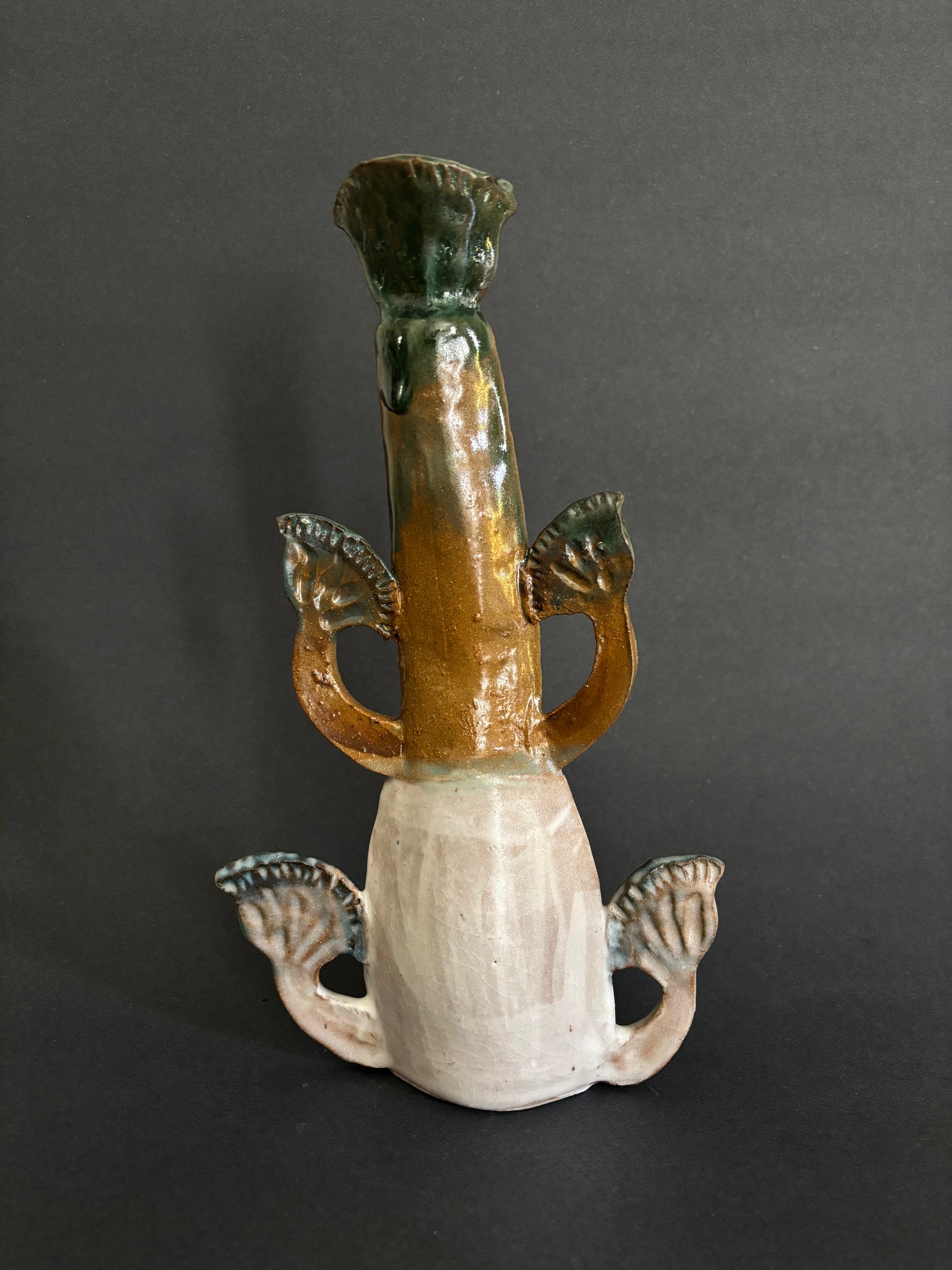 Four papyrus candle holder