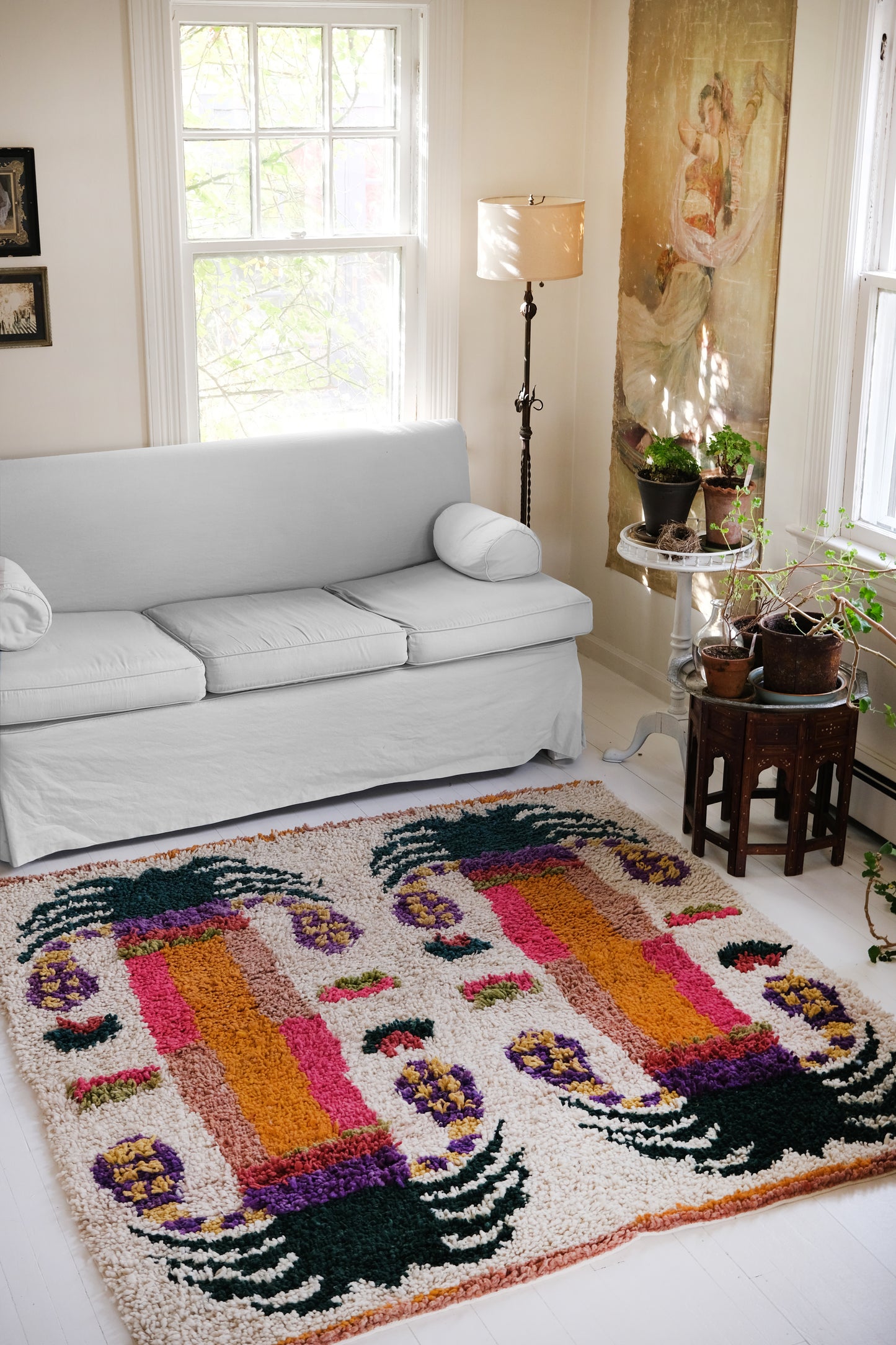 Date palm rug mix colors - Quad