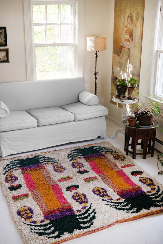 Date palm rug mix colors - Quad