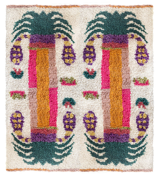 Date palm rug mix colors - Quad