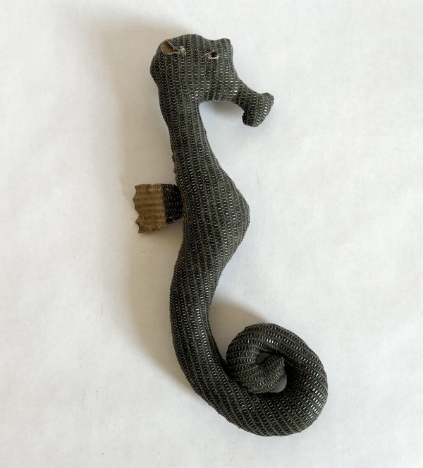 Paper weight Seahorse Black with Silver - Pre order
