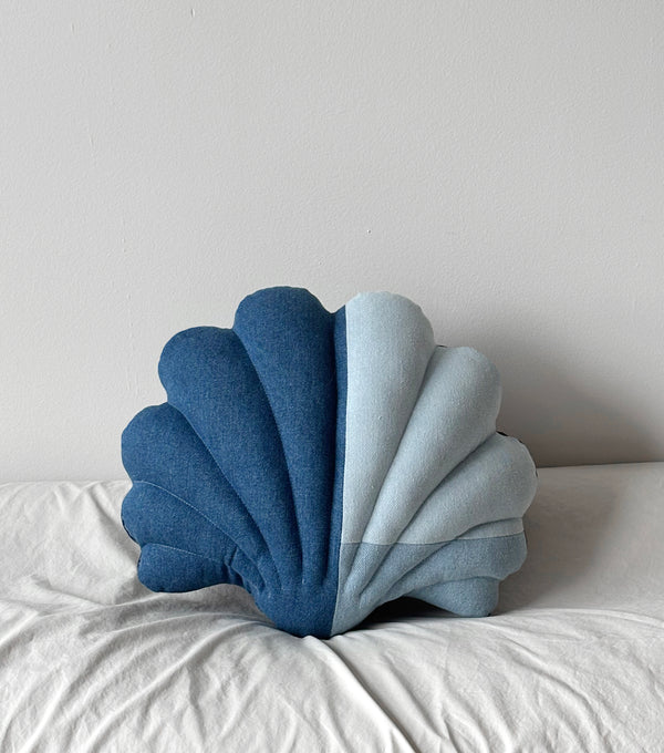 Small denim shell pillow N.5