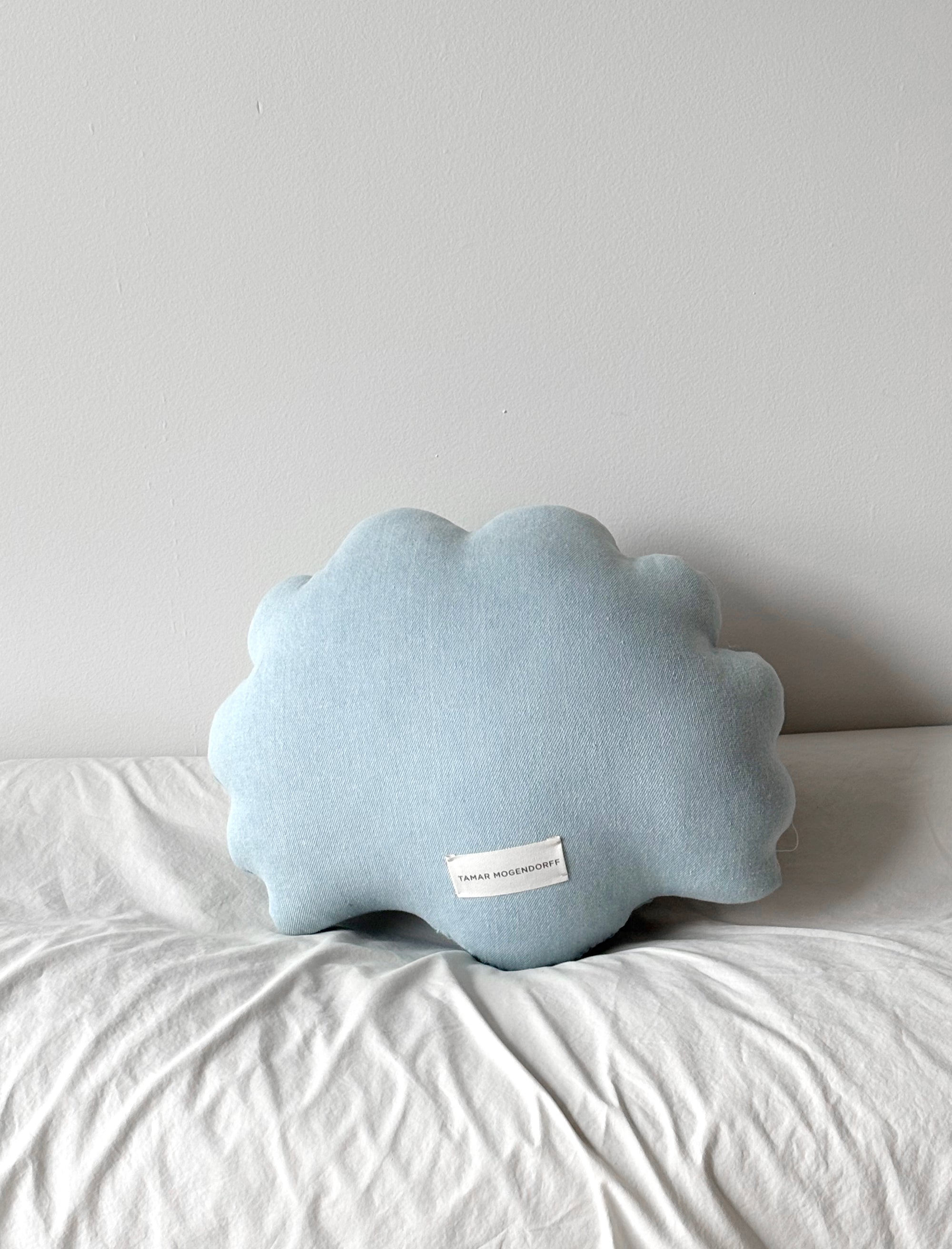 Small denim shell pillow N.4