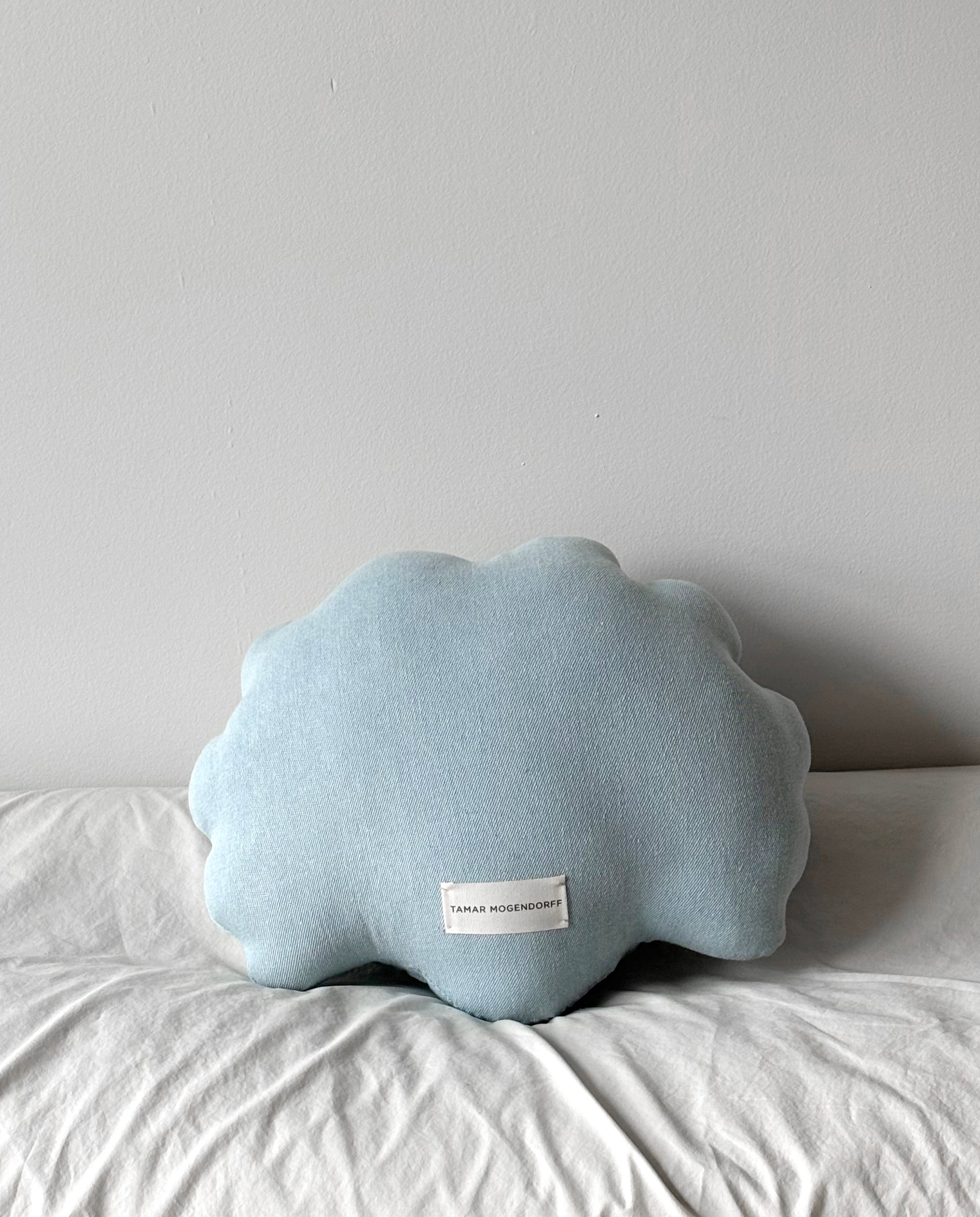 Small denim shell pillow N.3