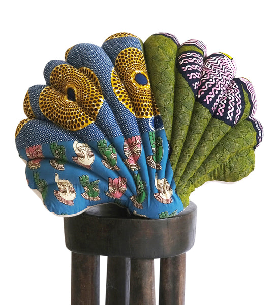 Mix patterns Shell pillow #2