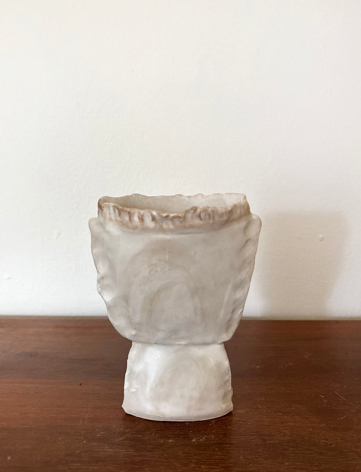 White flower pods vases