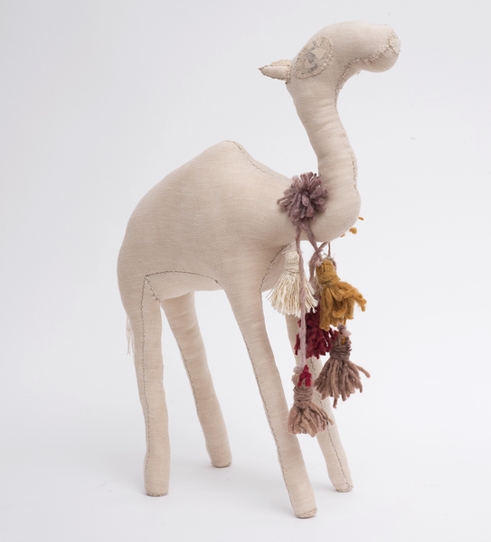 Family Of 3 Camels with Wool tassels