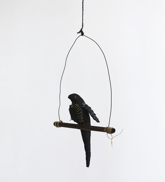 bird on a wood perch #2