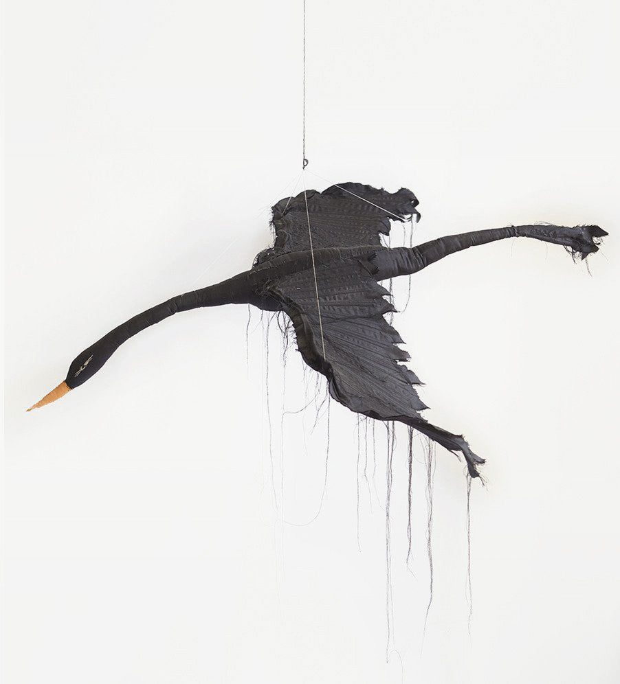 Flying black Birds - Different sizes