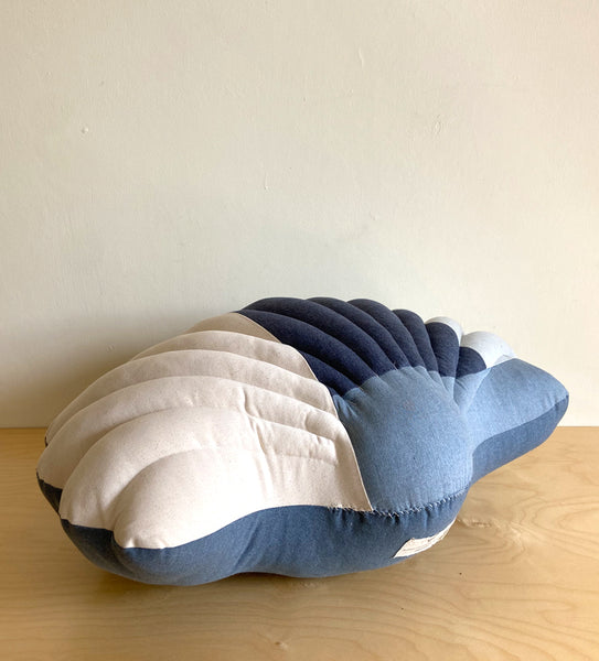 Floor Shell pillow in Denim Number 3