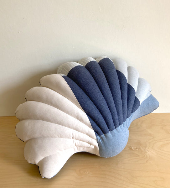Floor Shell pillow in Denim Number 3