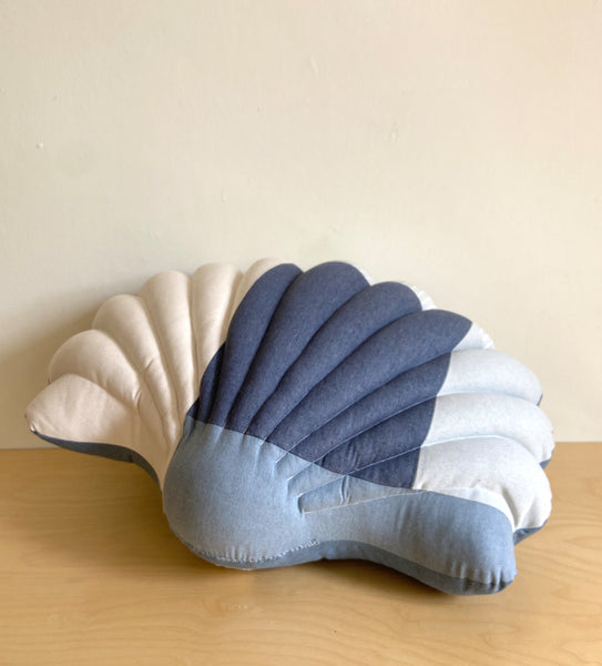 Floor Shell pillow in Denim Number 3